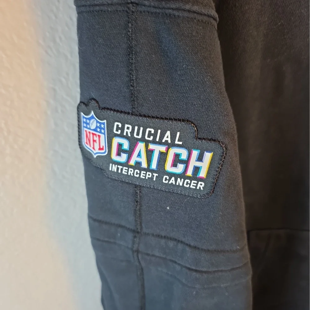 Nike Crucial Catch Cancer Hoodie Large On Field Apparel Tennessee Titans NFL